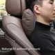 thumbnail image 4 of Reposacabezas de gamuza para coche, nivel S, supersuave, para el cuello, compatible con Tesla, Audi, interior del coche, 4 of 5