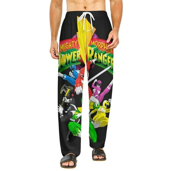 Power Rangers Pajamas Pants 3D Printing Wide Leg PJ Pant Loungewear Casual Comfy Sleepwear Lounge Pants for Men WomenS