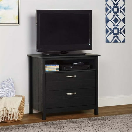 Ameriwood Home River Layne 2 Drawer Media Dresser, Multiple (Best Two Drawer Dishwasher)