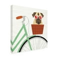 thumbnail image 4 of Trademark Fine Art 'Beach Bums Pug Bicycle I' Canvas Art by Michael Mullan, 4 of 4