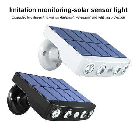 

Alextreme Solar Powered Wall Lamp Landscape IP65 Waterproof Lamp Suitable for Patio Backyard(Black Case White)