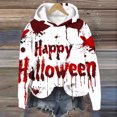 thumbnail image 4 of REUFTI Fashion Women's Halloween Printed Long Sleeve Round Neck Sweatshirt Hooded Tops Blouse,Sweatshirts For Women,Winter And Autumn Hoodies,Essentials Hoodie,Soft Fabric,Comfortable To Wear, 4 of 4