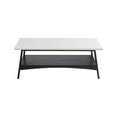 thumbnail image 3 of Dtwnek Coffee Table for Home, Office, White+Black, 3 of 8