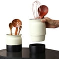 thumbnail image 4 of 5.7 inches Ceramic Utensil Holder for Countertop with Drain Holes, Cooking Utensil Crocks for Kitchen Counter, 4 of 6