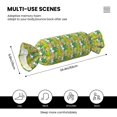 thumbnail image 3 of Salouo Cartoon Frog Pattern Cute Bolster Pillow,Cylindrical Pillow Long Pillow for Bed Round Side Pillow for Knee/Leg/Neck ,- Length 24.4" x 9.8" Diameter, 3 of 8
