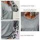 thumbnail image 1 of Camisa De Bloque De Color Con Estampado De Leopardo, Cómoda, Suave, Elástica, Para Mujer, Con Cuello Redondo, Puños Sueltos, Ajuste Regular Para La Vida Diaria ANGGREK Otros, 1 of 6