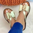 thumbnail image 1 of MKLEKYY Sandalias de Plástico para Mujer, Sandalias Planas Informales Con Lazo Suave, Chanclas para Mujer, 1 of 4