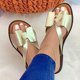 thumbnail image 1 of MKLEKYY Sandalias de Plástico para Mujer, Sandalias Planas Informales Con Lazo Suave, Chanclas para Mujer, 1 of 4