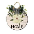 thumbnail image 2 of Eveokoki Front Door Porch Decorations Magnolia Home Sweet Home Door Hanging Sign 11 inch Wooden Wall Sign, Rustic Holiday Wreath Decor for Front Door Porch Home Window Wall Farmhouse Decorations, 2 of 5