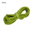 thumbnail image 3 of Uxcell 5.47 Yards 2.6mm Flat Leather Cord Suede String for DIY Crafts, Green 3Pack, 3 of 6