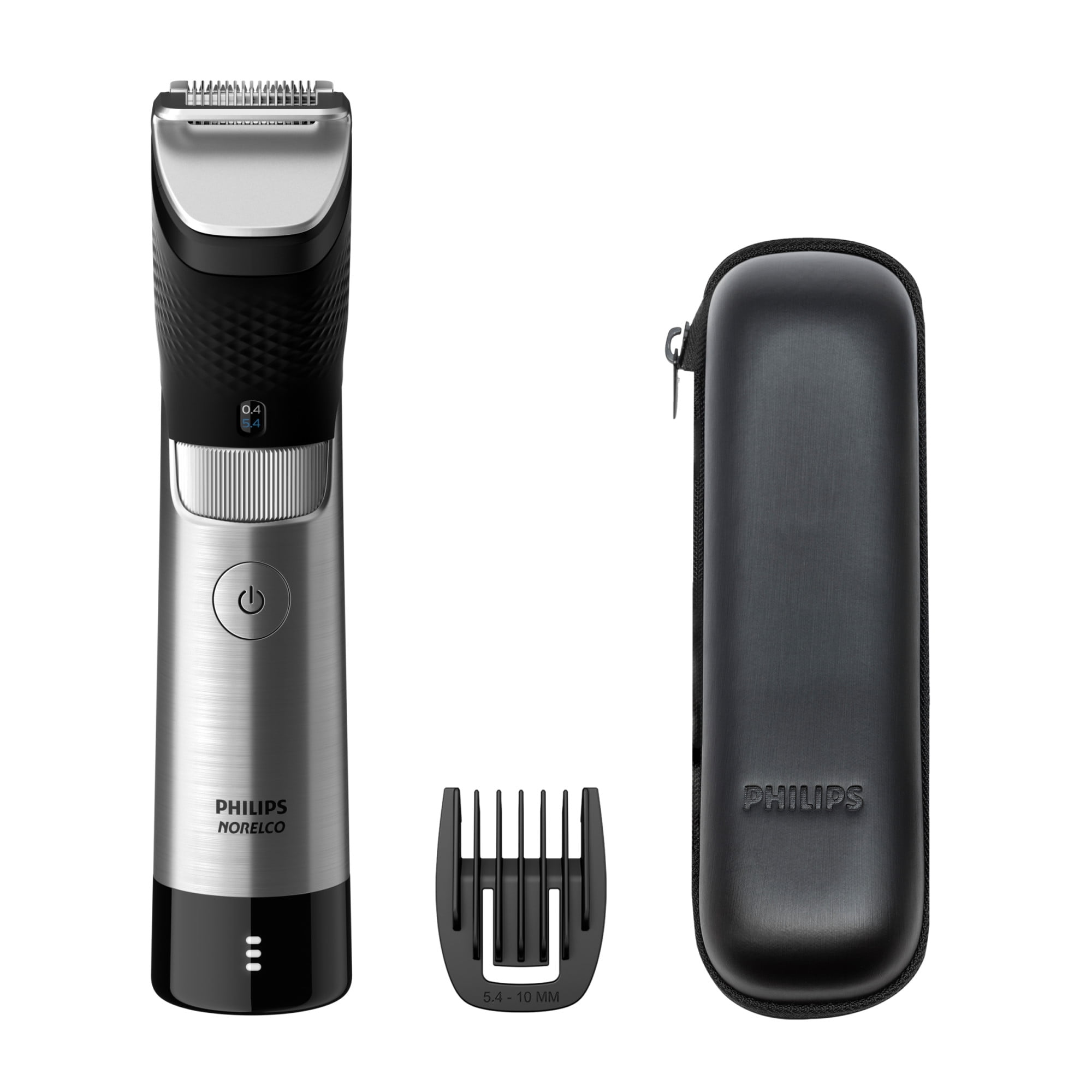 Philips Norelco Ultimate Beard and Hair Trimmer Series 9000, Ultimate  Precision Steel Beard and Hair Trimmer with Steel Blades, Cordless, and  100% Waterproof- BT9810/40. 