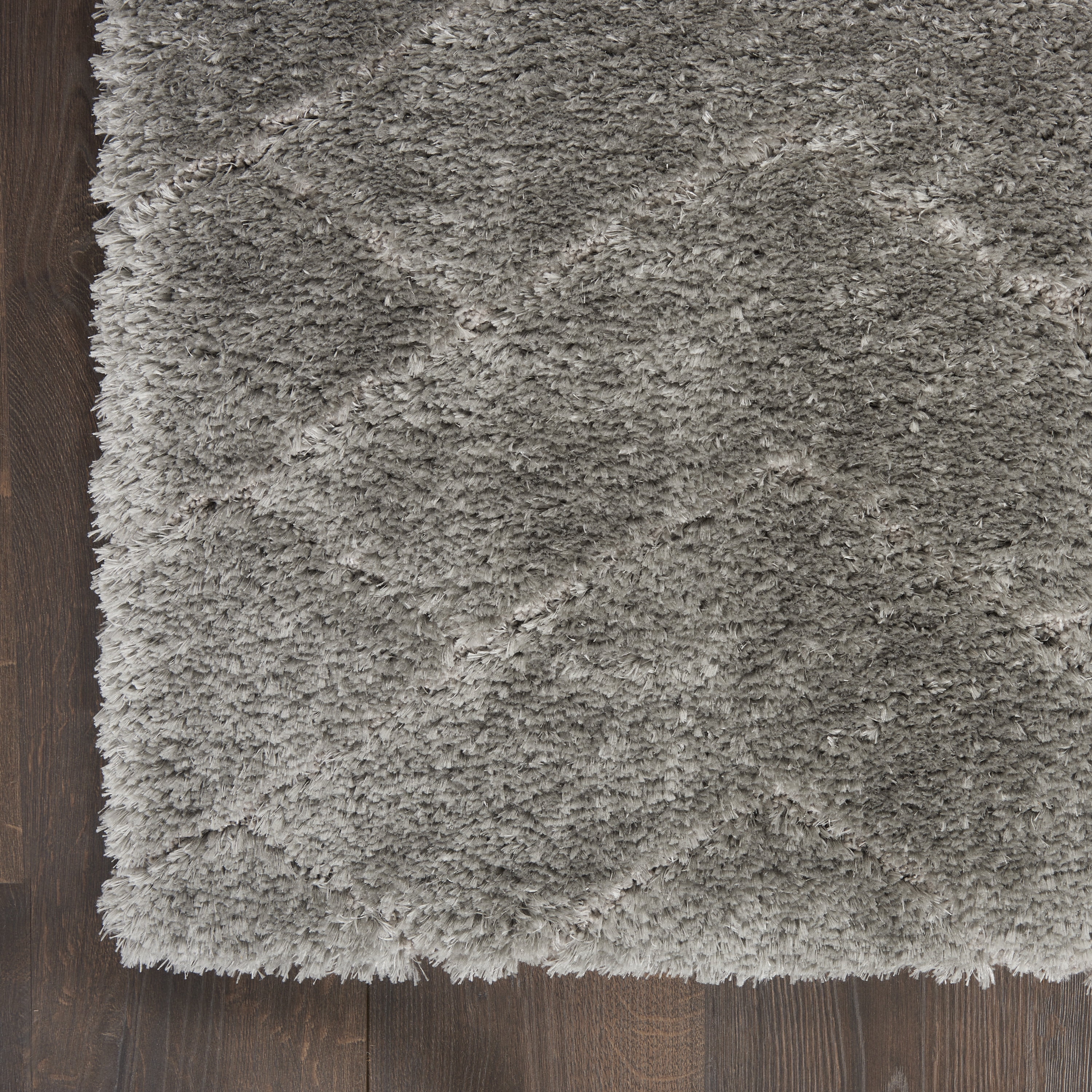 Nourison Dreamy Shag Abstract Contemporary Grey 4' x 6' Area Rug