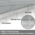 thumbnail image 3 of LAMIRO Memory Foam Rug,Machine Washable Bathroom Mat,Quick Dry Non-Slip Bath Rug,Soft Absorbent Foam Bath Mat,15.75"x23.62" Light Gray, 3 of 7