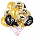 thumbnail image 2 of Juego de 15 globos decorativos de látex con confeti dorado y plateado para celebrar el 16.° cumpleaños, 16 unidades, 2 of 5