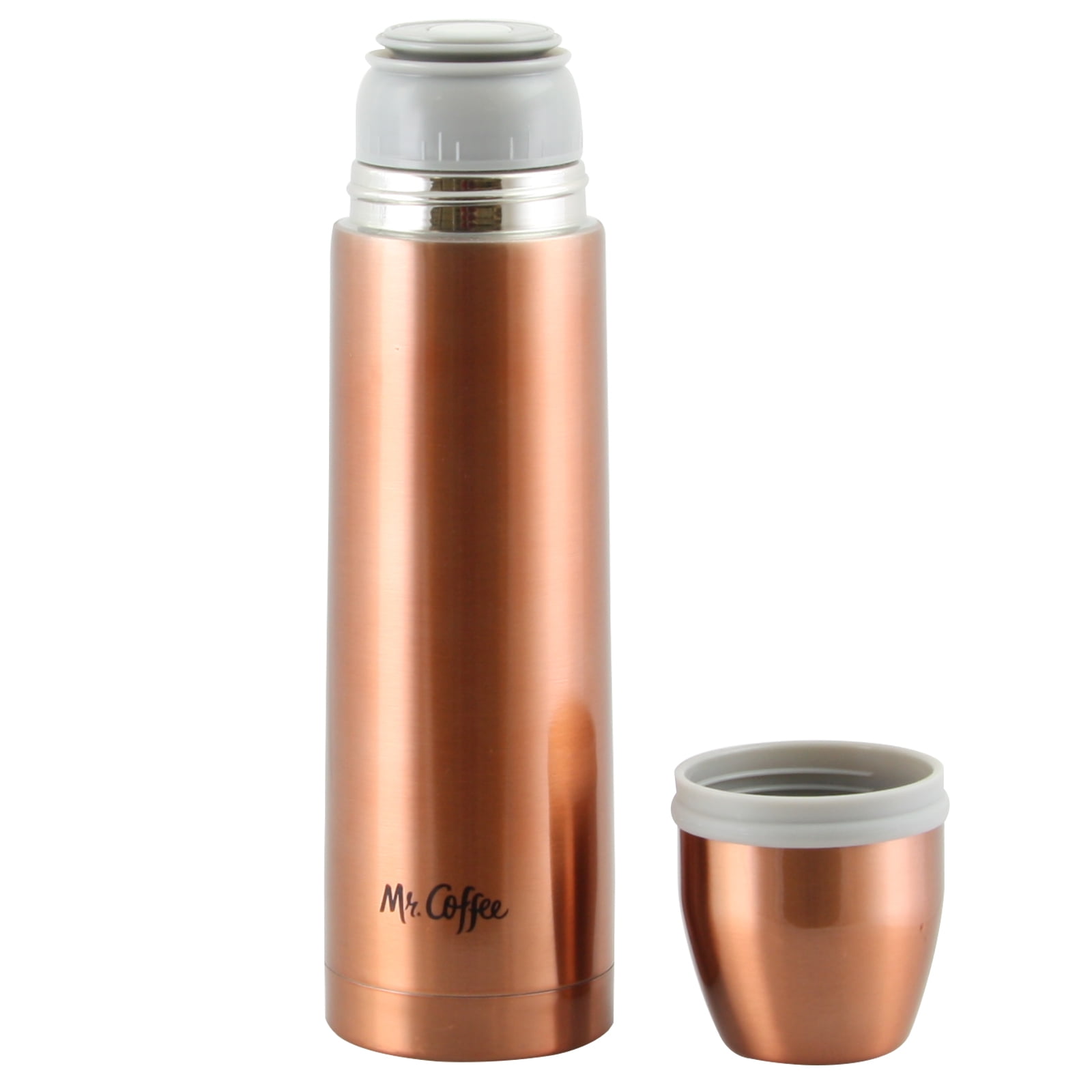 Mr. Coffee 2-Piece Thermal Bottle and Travel Mug in Copper