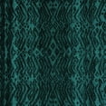 thumbnail image 1 of Ahgly Company Machine Washable Indoor Square Abstract Turquoise Blue Modern Area Rugs, 3' Square, 1 of 4
