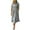 Gray, variant on Horkkom Shirt Dresses for Women Plus Size Button Short Sleeve Maxi Dresses Summer Loose Striped Print Casual Dresses L