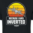 thumbnail image 3 of Top Gun - Because I Was Inverted - Juniors Cropped Cotton Blend T-Shirt, 3 of 5
