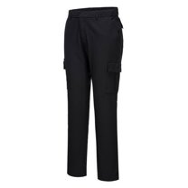 Portwest S231 Durable Flex Stretch Slim Combat Trousers Black, 42