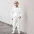 thumbnail image 2 of Gibobby Toddler Boy Clothes Fall Winter Outfit Boys Winter Warm Outfit Set 2Pcs Plaid Outfits Top + Pants Set Home Wear Kids Clothing(7-8 Years,White), 2 of 9