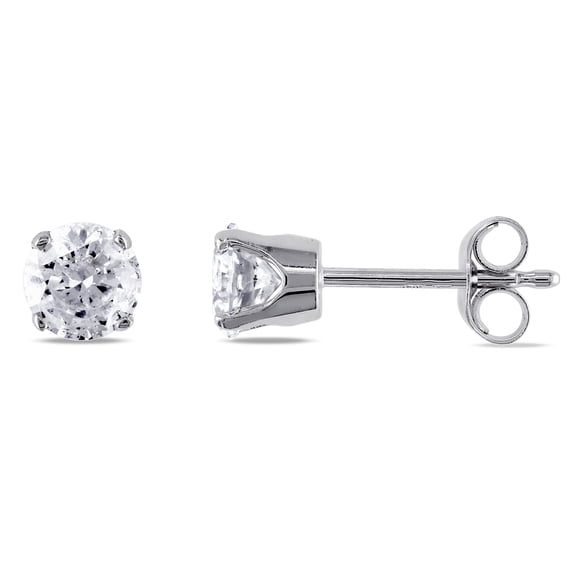 Everly Women's 3/4ct TW Diamond Stud Earrings in 14k White Gold