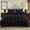 Black, variant on Nvzi King Bedding Set - King Comforter Set, Bed Comforter, Three-Piece Set, King Size Bed Set with 1 Quilt Cover (90×104in) & 2 Pillowcases (20×36in) for Home Bedroom Use.Dark Grey
