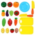 thumbnail image 2 of 2 Sets Pretend Play Food Fruits and Vegetables Educational Toy Cutting Toys Kitchen Game, 2 of 6