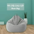 thumbnail image 3 of HESHENG 1pc Classic Sofa Chairs Lazy Lounger Bean Bag Cover for Home Garden Lounge Living Room (Filler Not Included), 3 of 6