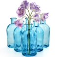 thumbnail image 3 of Jarrones de cristal Youeon Blue Living Flowers de 240 ml, juego de 16, 3 of 7