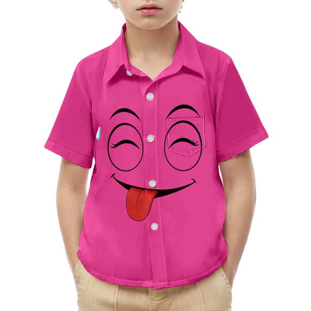 Las Niñas Serán Niñas Bruja Camisa Linda Impresión con Bolsillo Camisa de Manga Corta Casual para Niños Niños Camisa de Vestido de Manga Corta