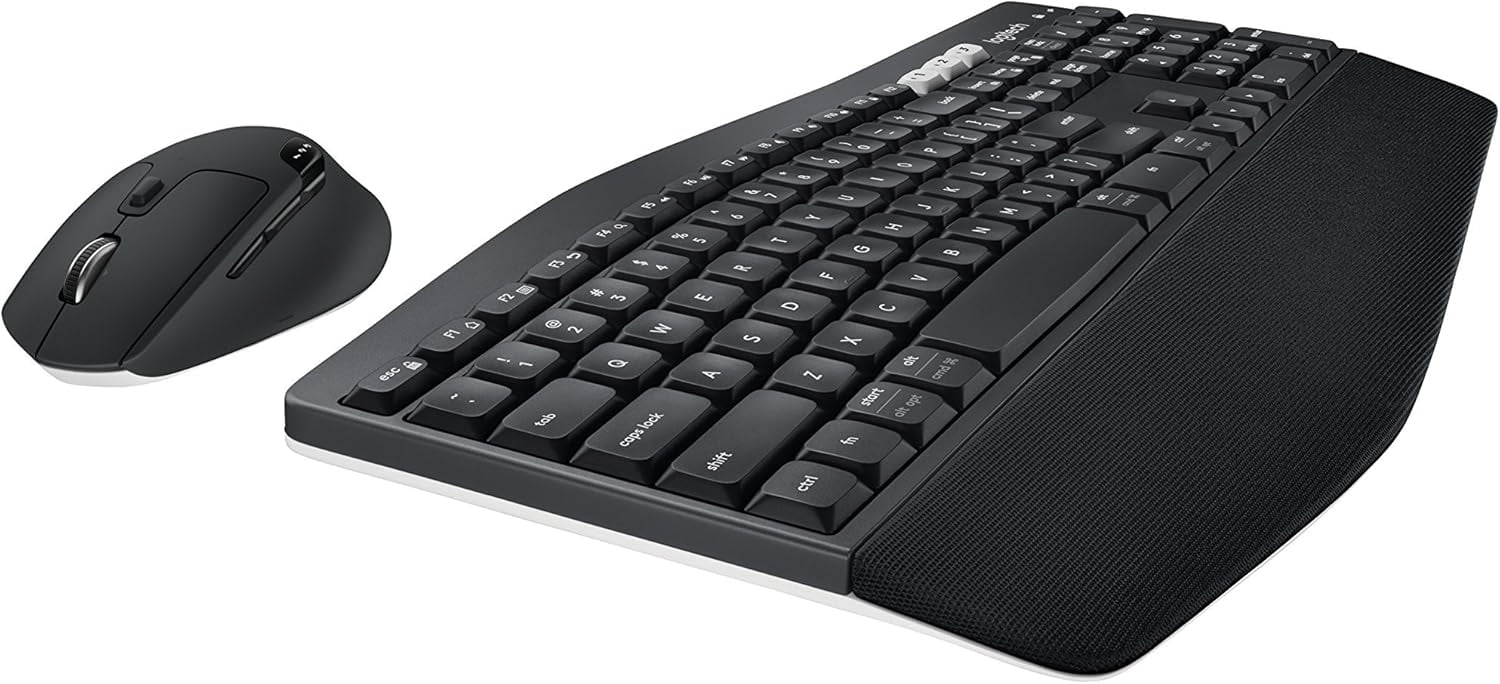 Restored Logitech 920008219 MK850 Wireless Keyboard and Mouse, Black (Refurbished)