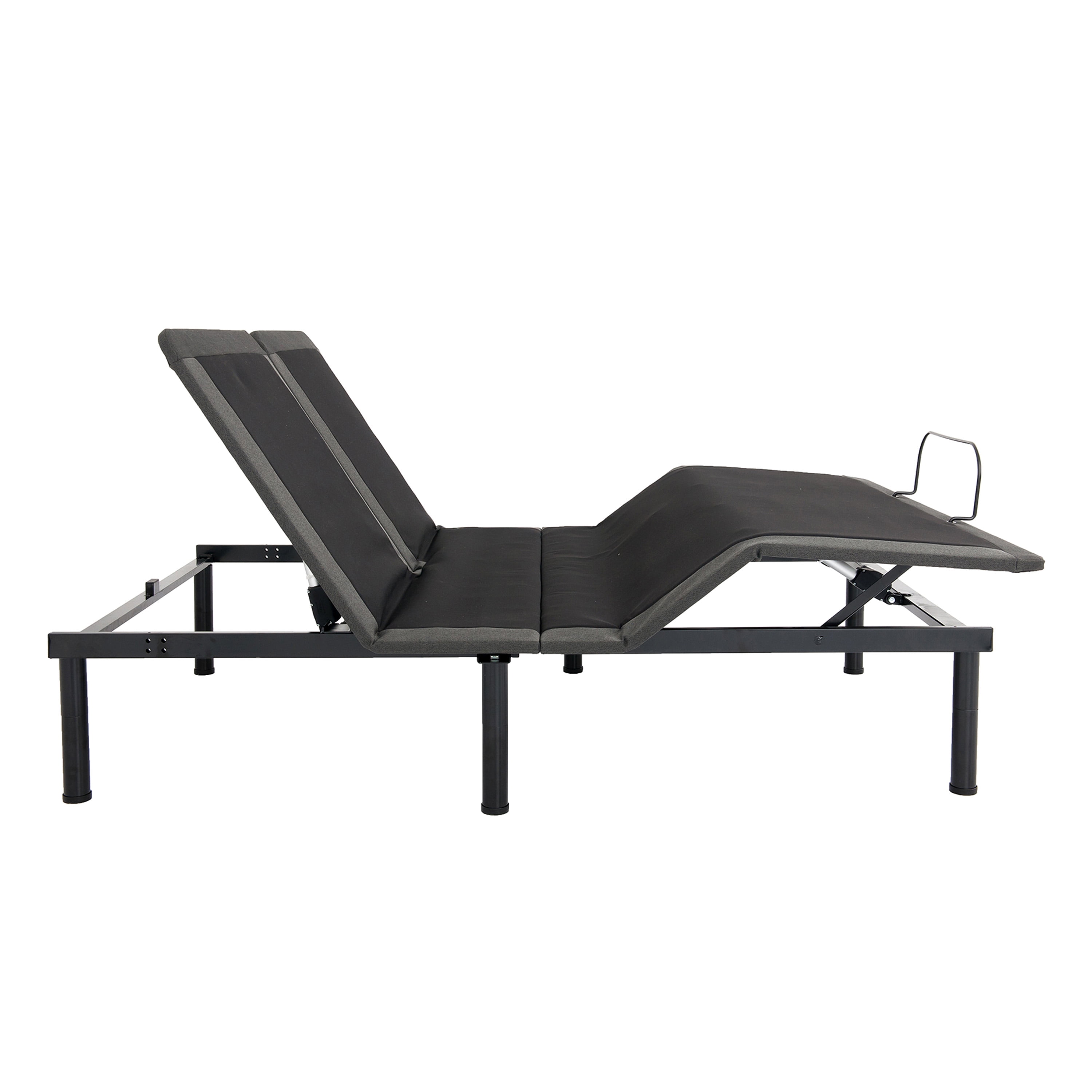 Bridgevine Home Queen Size Flex Top Quick Assembly Adjustable Bed Frame with Voice Activated Controls
