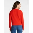 thumbnail image 5 of Time and Tru Women's Textured Knit Cardigan Sweater with Long Sleeves, Sizes XS-XXXL, 5 of 8