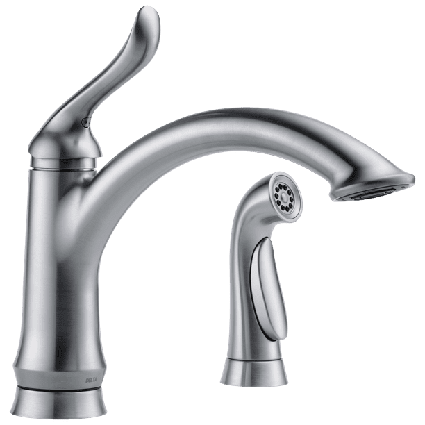 Linden single-handle pull-out spray kitchen faucet