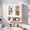 White, variant on ASJMR Bathroom Wall Cabinet with Mirror, Bathroom Medicine Cabinet with 2 Doors , Wall-mounted Storage Cabinet with Adjustable Shelves (Suitable for Bathrooms, Laundry Rooms and Kitchens), White