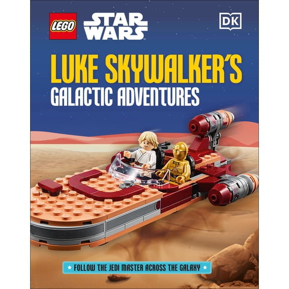 Lego Star Wars Luke Skywalker's Galactic Adventures (Library Edition), (Hardcover)