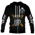 thumbnail image 2 of Nueva sudadera con capucha con cremallera y calavera con estampado 3D para hombre, chaqueta informal de calle de gran tamaño para hombre, ropa de moda retro para otoño e invierno, 2 of 5