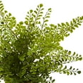 thumbnail image 2 of Nearly Natural Plastic 14" Assorted Green Ferns Artificial Plant with Planter, Set of 3, 2 of 3