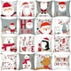thumbnail image 3 of Funda de almohada con patrón de Papá Noel, funda de cojín decorativa de poliéster, Feliz Navidad, decoración del hogar, 3 of 5
