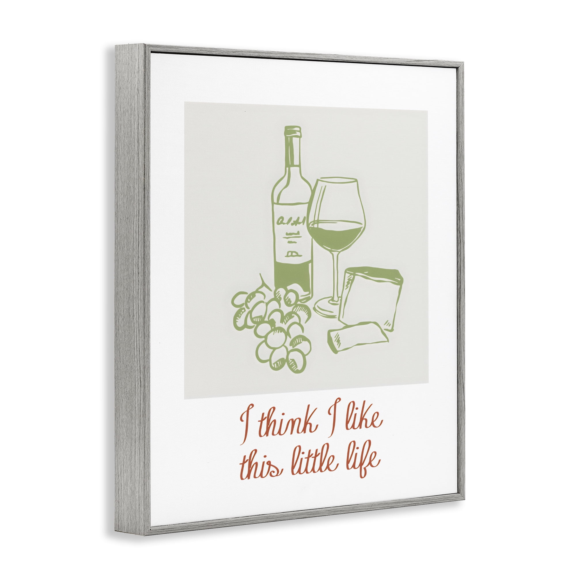 Stupell Industries I Think I Like This Little Life Gray Framed Giclee Art, design by The Prints Vibe