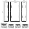 thumbnail image 4 of Art3d Pre-Cut Wainscoting  Accent Wall Panel Frame Kit,Ready to Assemble Wall Molding Kit for Interior Wall Décor, Accent Wall,3 sets of Frames, 4 of 8