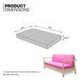 thumbnail image 2 of MoNiBloom Solid Futon Cover Slipcover Fit 6"- 8" Futon Mattresses Cherry, Full Size 54x75 Inch, 2 of 9