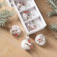 thumbnail image 3 of Juego de 6 bolas navideñas transparentes con lentejuelas de estrella, bolas de cristal para colgar en el árbol de Navidad, decoración para fiestas en el hogar y Año Nuevo, 3 of 5