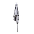 thumbnail image 5 of Solar Umbrellas, 10 x 6.5FT Patio Umbrellas with 26 LED Lights, Rectangular Outdoor Umbrellas with Crank and Push Button Tilt Adjustment, Table Market Umbrella for Garden Backyard Pool, Medium Grey, 5 of 7