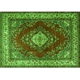 thumbnail image 1 of Ahgly Company Indoor Rectangle Medallion Green Traditional Area Rugs, 2' x 5', 1 of 1