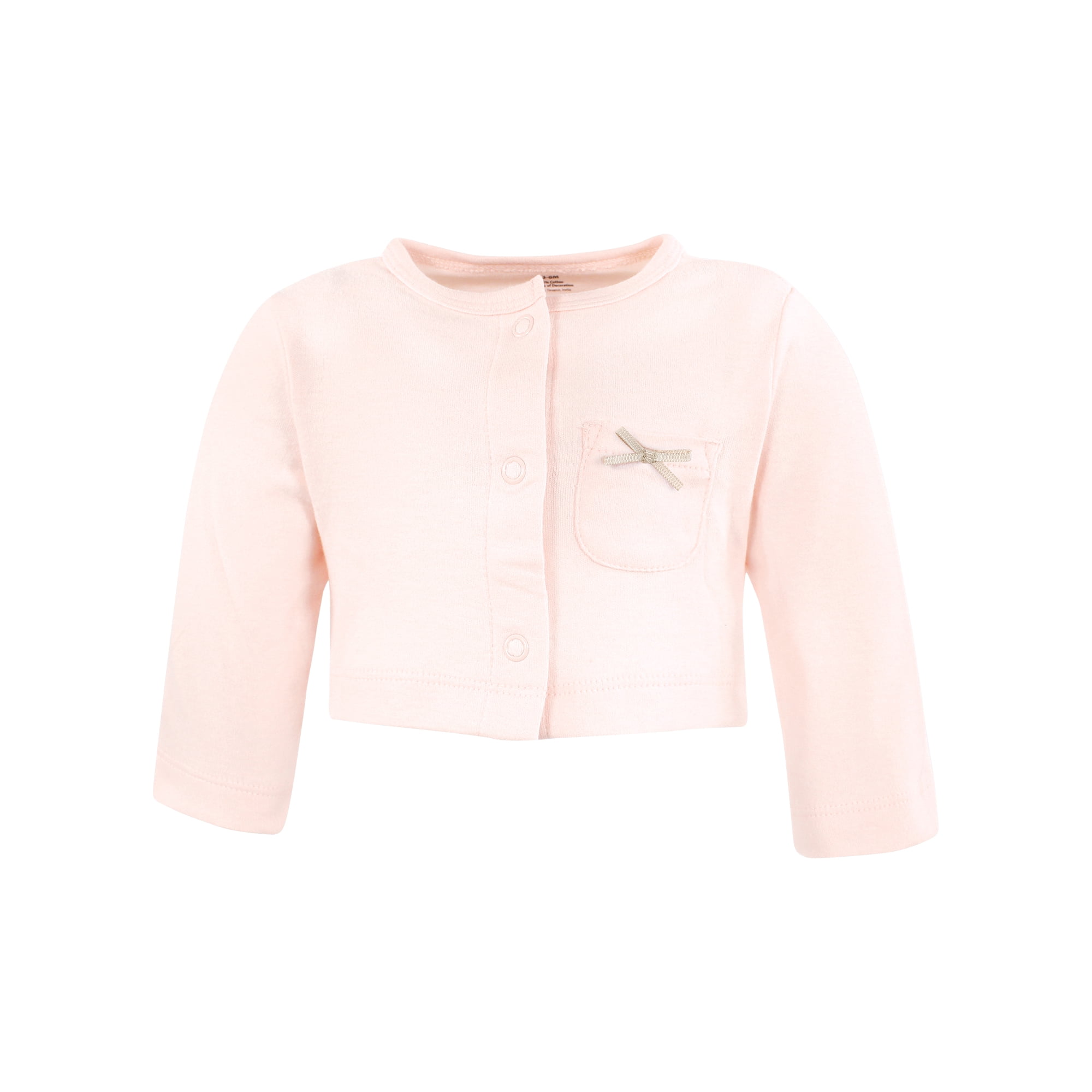 Hudson Baby Infant and Toddler Girls Cotton Dress and Cardigan Set, Pink Taupe Floral, 4T