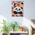 thumbnail image 5 of FCXZI Panda Bear Flowers Leaves Canvas Wall Art Home Decor 12x16 12x16in, 5 of 5