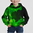 thumbnail image 3 of Piuwrlz Fall Winter Hoodies Pullover Boys with Pockets Warm Casual Hood Sweatshirts Green Size 3 T, 3 of 8