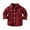 Red, variant on Toddler Baby Boys and Girls Plaid Shirts Jacket Long Sleeve Lapel Button Down Shirt Top Outwear Clothes Ma-Red-(2-3 Years)