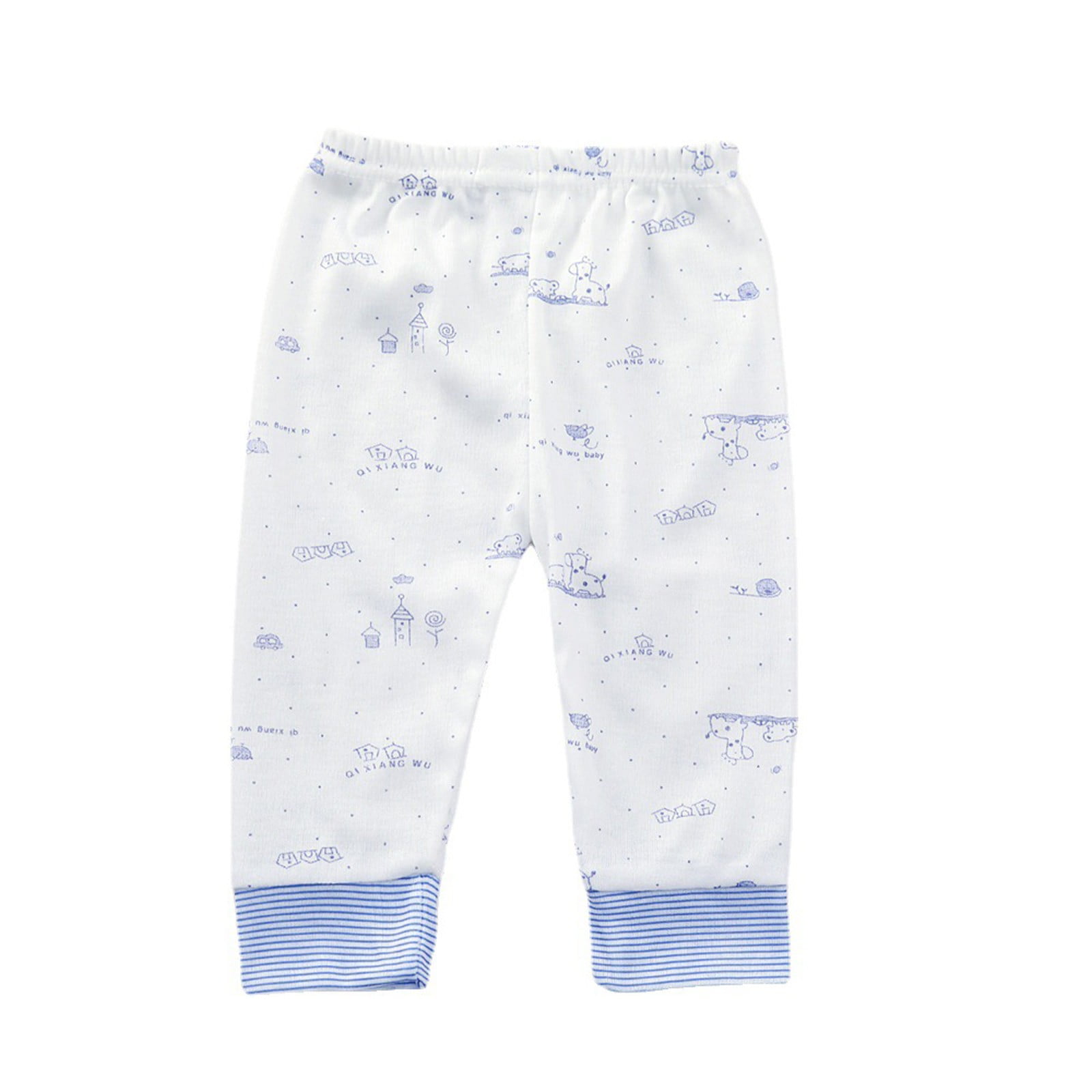 Povozer Layette Set Girl 8PCS Newborn Baby Boy Girl Tops+Hat+Pants +Bib+Sock Shose+Romper Outfits Set Size 0-3 Months,Blue